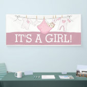 Es ist ein Begrüßungs-Zuhause-Banner für Mädchen Banner (Messe)