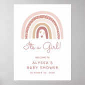 Es ist ein Begrüßungszeichen von Girl Boho Rainbow Poster (Vorne)