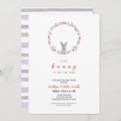 Es ist ein bisschen sonnig, Babydusche. Einladung (Vorne/Hinten)