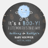 Es ist ein Boo-y! Kleine Monster Halloween Kinderd Runder Aufkleber (Vorderseite)