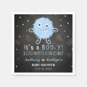 Es ist ein Boo-y! Kleine Monster Halloween Kinderd Serviette (Vorderseite)