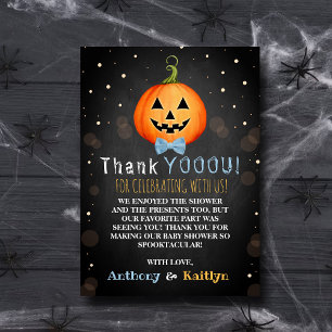 Es ist ein Boo-y! Little Pumpkin Halloween Kinderd Dankeskarte