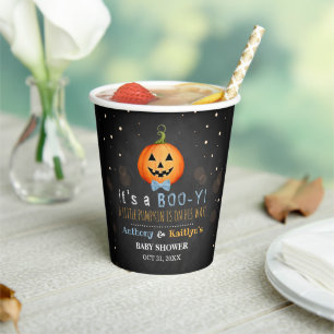 Es ist ein Boo-y! Little Pumpkin Halloween Kinderd Pappbecher