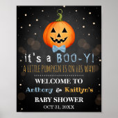 Es ist ein Boo-y! Little Pumpkin Halloween Kinderd Poster (Vorne)