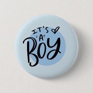 Es ist ein Boy Ankündigung Dual Color Button