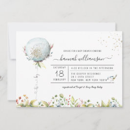 Es ist ein Boy Balloon | Einladung der Babydusche