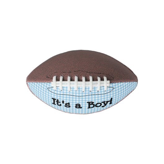 Es ist ein Boy Blue Baby Gender Announcement Footb Football (Vorderseite)