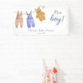 Es ist ein Boy Blue Baby Shower Banner (InSitu)