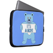 Es ist ein Boy Blue Bär Laptopschutzhülle (Vorne Rechts)