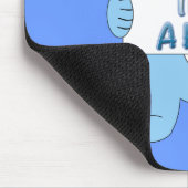 Es ist ein Boy Blue Bär Mousepad (Ecke)