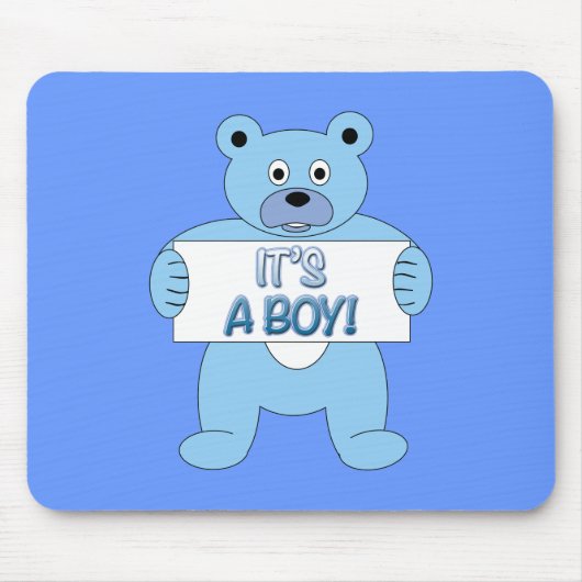 Es ist ein Boy Blue Bär Mousepad (Vorne)
