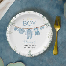 Es ist ein Boy Blue Boho Kleidung Greenery Baby Du