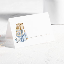 Es ist ein Boy Blue Boho Toys Platzkarte