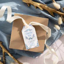 Es ist ein Boy Blue Floral Wappen Danke