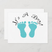 Es ist ein Boy Blue Footprints Ankündigung (Vorne/Hinten)