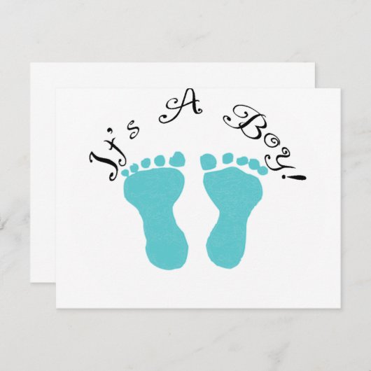 Es ist ein Boy Blue Footprints Ankündigung (Vorne/Hinten)