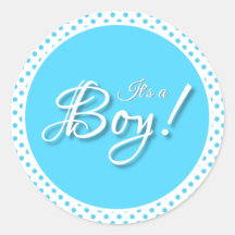 Es ist ein Boy-Blue-Polka-Punkt