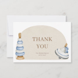 Es ist ein Boy Boho Blöcke und Spielzeugbücher für Dankeskarte