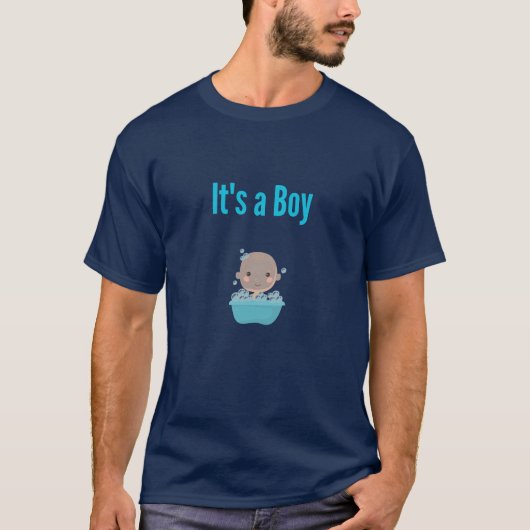 Es ist ein Boy - Bubble Bad T-Shirt (Vorderseite)