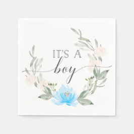 Es ist ein Boy Cocktail Napkins Pastel Blue Serviette