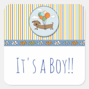 Es ist ein Boy Dog Sticker