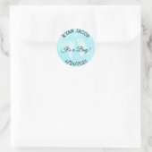 Es ist ein Boy Footprints Baby Shower Stickers (Tasche)