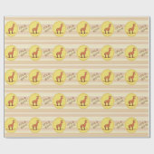 Es ist ein Boy-Giraffe-Rockpferd Geschenkpapier (Flach)