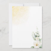 Es ist ein Boy Gold Ballon & Greenery Baby Dusche Einladung (Rückseite)