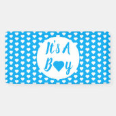 Es ist ein Boy Heart Pattern Banner (Horizontal)