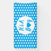 Es ist ein Boy Heart Pattern Banner (Vertikal)