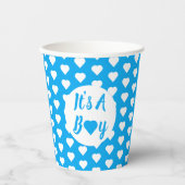 Es ist ein Boy Heart Pattern Pappbecher (Vorderseite)
