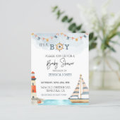 Es ist ein Boy Nautical Sea Sailboat (Stehend Vorderseite)