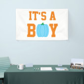Es ist ein Boy Pumpkin Banner (Messeveranstaltung)