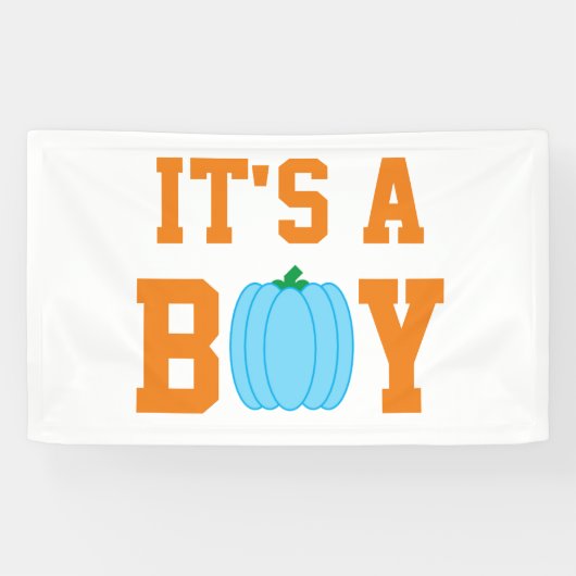 Es ist ein Boy Pumpkin Banner (Horizontal)