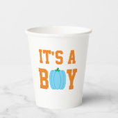 Es ist ein Boy Pumpkin Pappbecher (Vorderseite)