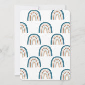 Es ist ein Boy Rainbow Baby Shower Junge Einladung (Rückseite)