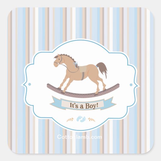 Es ist ein Boy Rocking Horse Stickers (Vorderseite)