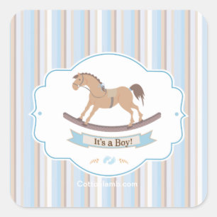 Es ist ein Boy Rocking Horse Stickers