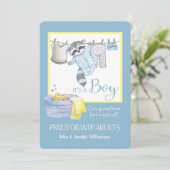 Es ist ein Boy - Stolze Großeltern Ankündigung Clo (Stehend Vorderseite)