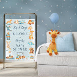 Es ist ein Boy Wooden | Babydusche aus gefülltem S Poster<br><div class="desc">Ein wunderschönes und charmantes Baby-Duschdesign, das perfekt zum Feiern der Ankunft eines kleinen Jungen geeignet ist. Dieses Design zeigt eine skurrile Anordnung verschiedener Holzblöcke, bezauberndes Transportspielzeug und kuschelige Tiere und schafft eine bezaubernde Szene, die alle Herzen faszinieren wird. Im Mittelpunkt dieses Designs steht eine Auswahl an Holzspielzeug, darunter ein Boot,...</div>