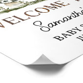 Es ist ein Boy Woodland Tiere Willkommen Poster (Ecke)