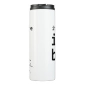 Es ist ein Bug Thermosbecher (Rückseite)