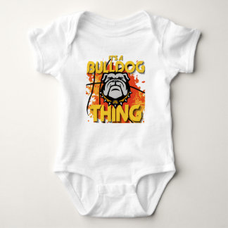 Es ist ein "Bulldog-Ding-One-Stück" für Babys Baby Strampler