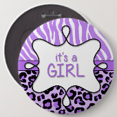 Es ist ein Button für die Ankündigung von Mädchen (Vorne & Hinten)