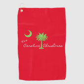 Es ist ein Carolina Weihnachten Südkarolina Urlaub Golfhandtuch (Vorderseite)