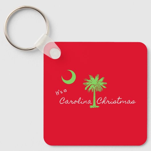 Es ist ein Carolina Weihnachten Südkarolina Urlaub Schlüsselanhänger (Vorderseite)