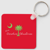 Es ist ein Carolina Weihnachten Südkarolina Urlaub Schlüsselanhänger (Rückseite)