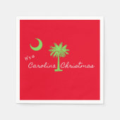 Es ist ein Carolina Weihnachten Südkarolina Urlaub Serviette (Vorderseite)