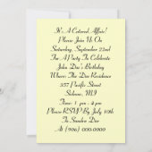 Es ist ein Catering Affair Koch Party Einladungen (Rückseite)