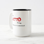 Es ist ein Catto-Ding... Zweifarbige Tasse (Vorderseite Links)